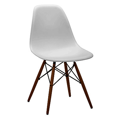 Vitra Eames DSW 43cm Side Chair White / Light Maple